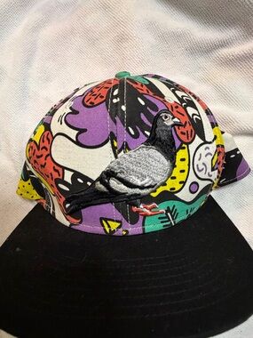 Staple Multi-Color Pigeon Graphic Cap with‎ Black Brim